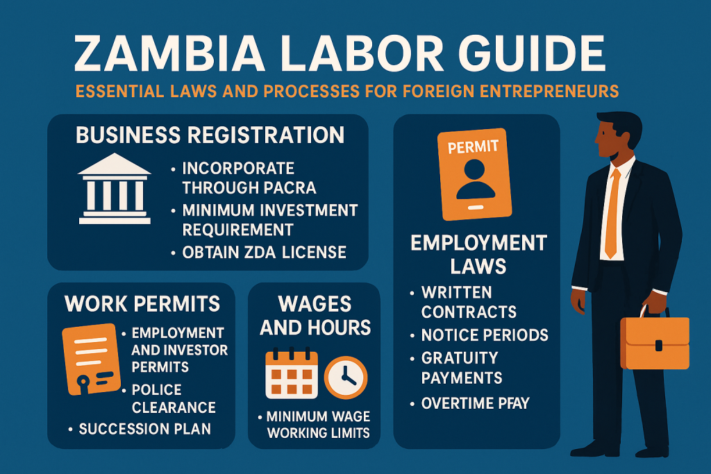 Zambia Labor Guide: Essential Laws and Processes for Foreign Entrepreneurs
